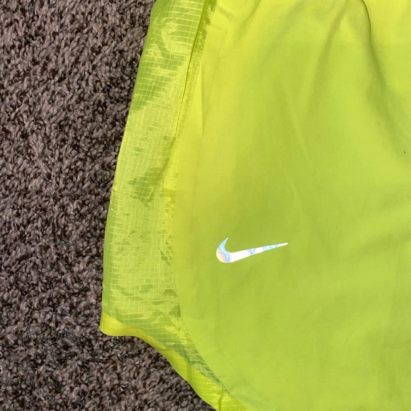 Nike workout shorts: neon yellow// size small// liner - Picture 2 of 4